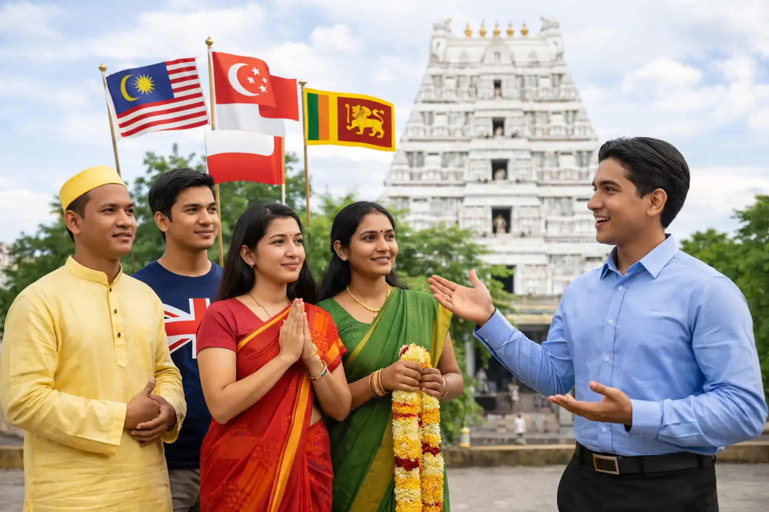 Tirupati travel support for NRI and international devotees from Malaysia Singapore Sri Lanka UK